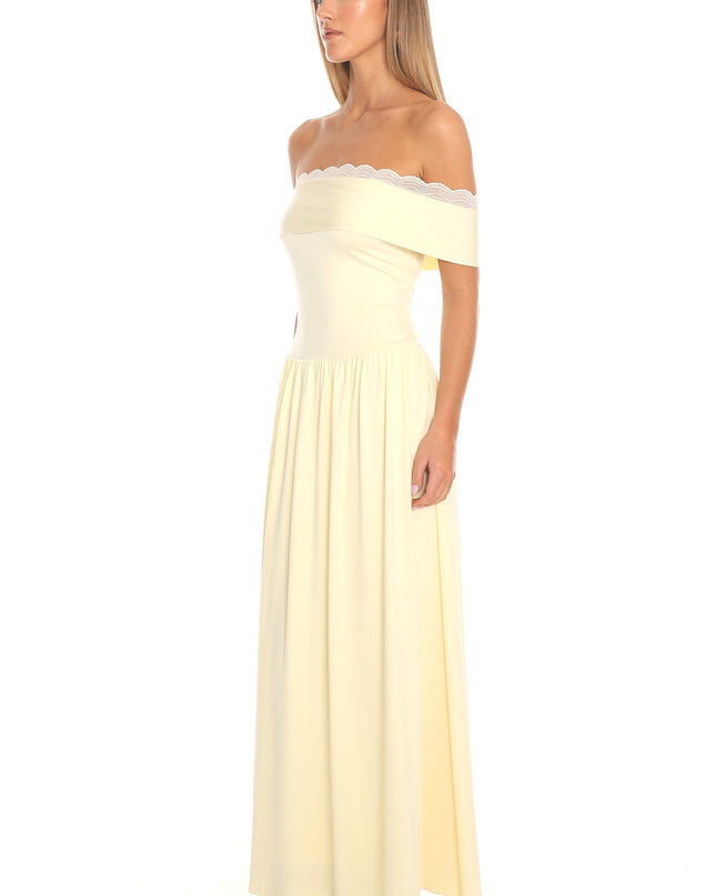 Butter Off-Shoulder Maxi Dress