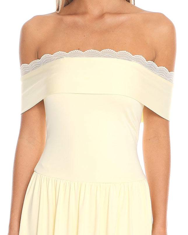 Butter Off-Shoulder Maxi Dress