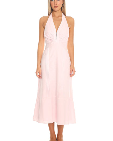 Blush Halter Midi Dress