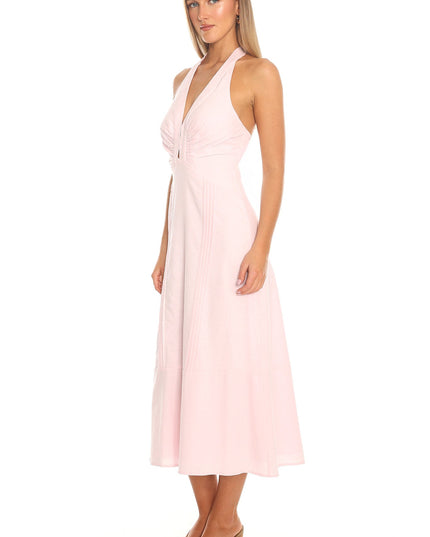 Blush Halter Midi Dress