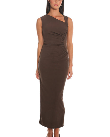 Cocoa Asymmetric Midi Dress