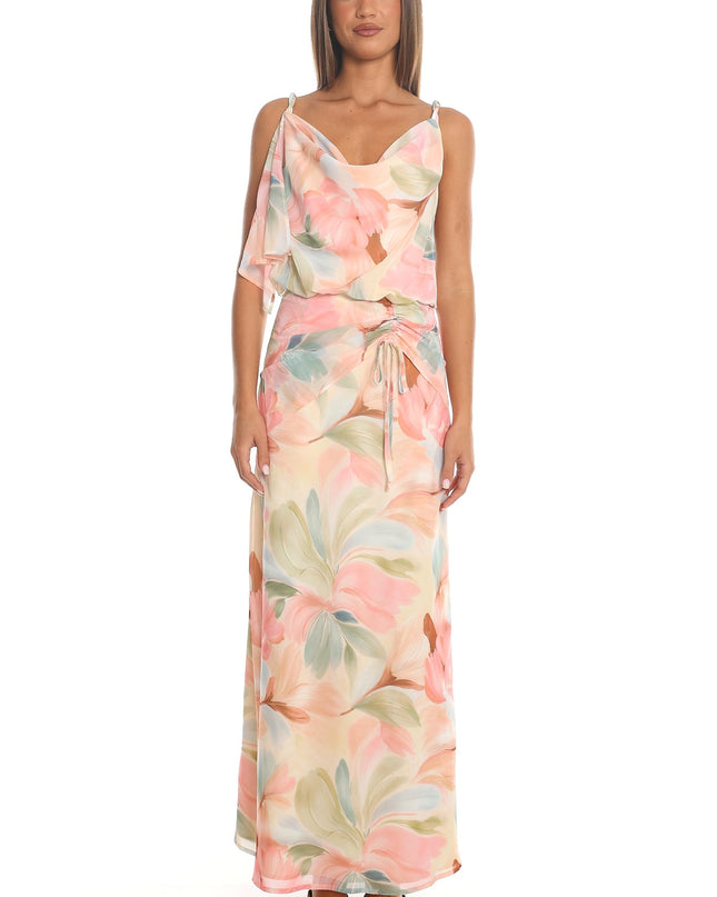 Butter Ruched Waist Blouson Maxi Dress