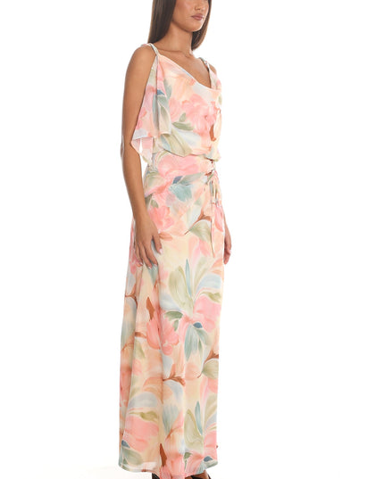 Butter Ruched Waist Blouson Maxi Dress