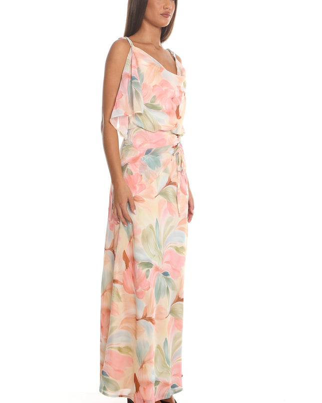 Butter Ruched Waist Blouson Maxi Dress