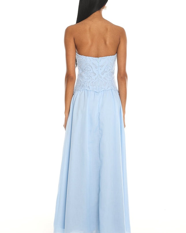 Blue Lace Maxi Dress