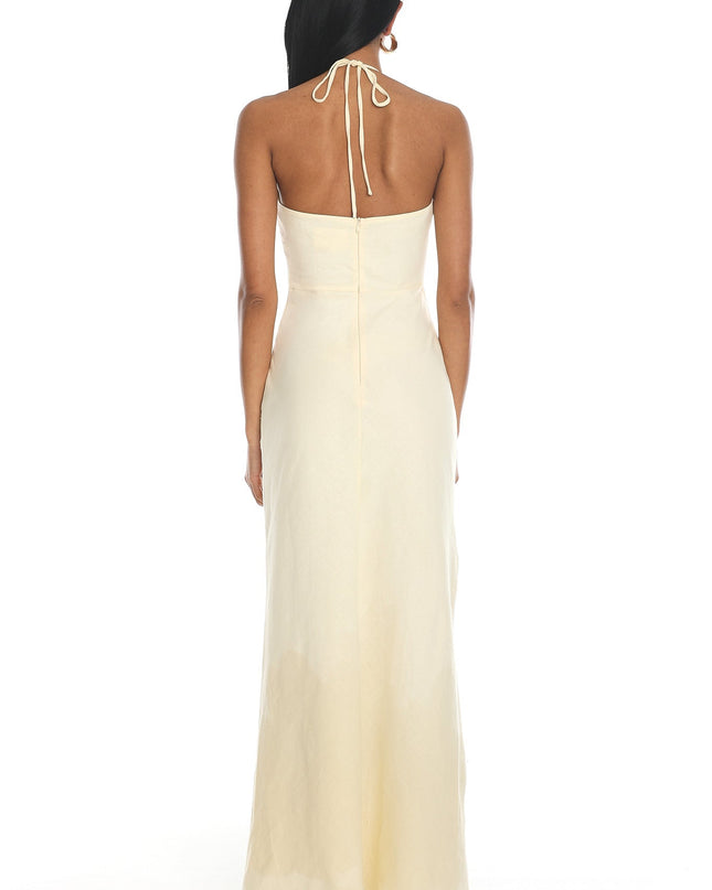 Butter Lace Halter Maxi Dress
