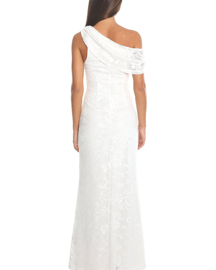 White One Shoulder Maxi Dress