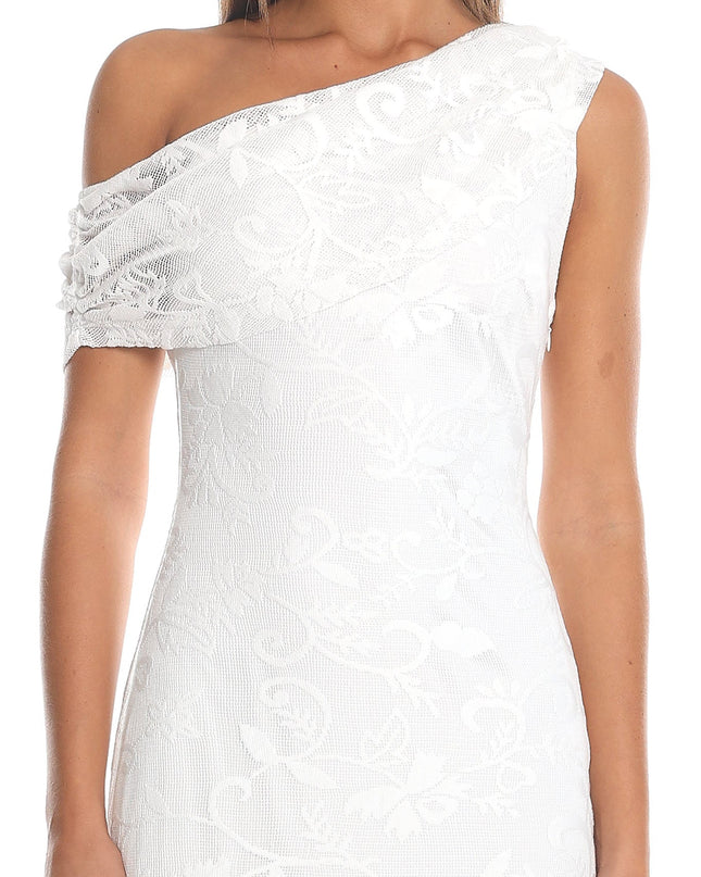 White One Shoulder Maxi Dress