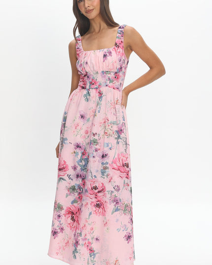 Lilac Floral Maxi Dress