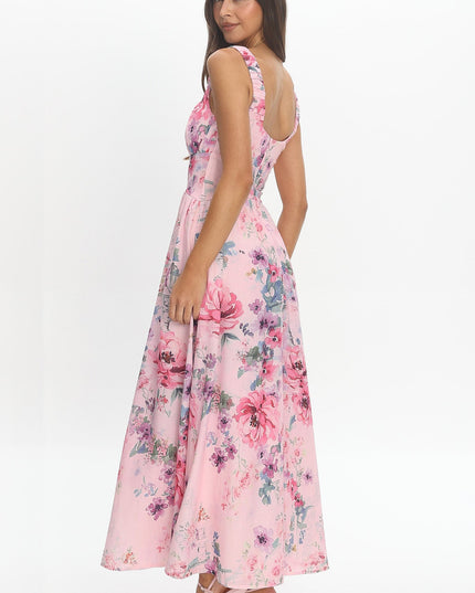 Lilac Floral Maxi Dress