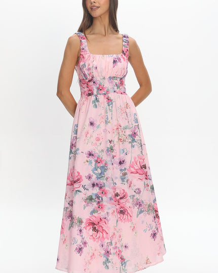 Lilac Floral Maxi Dress