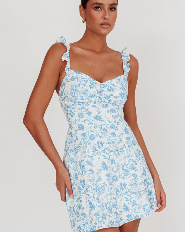 Blue Line Mini Dress