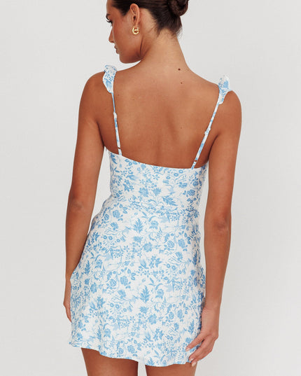 Blue Line Mini Dress