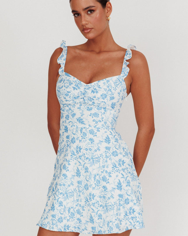 Blue Line Mini Dress