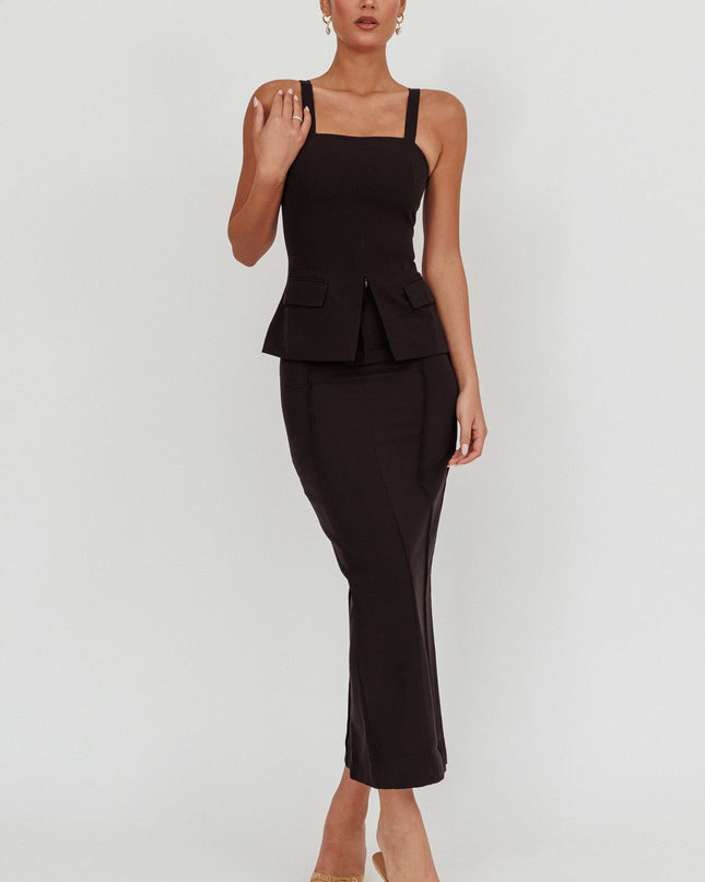 Black Do Maxi Skirt
