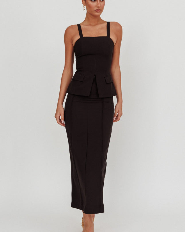 Black Do Maxi Skirt