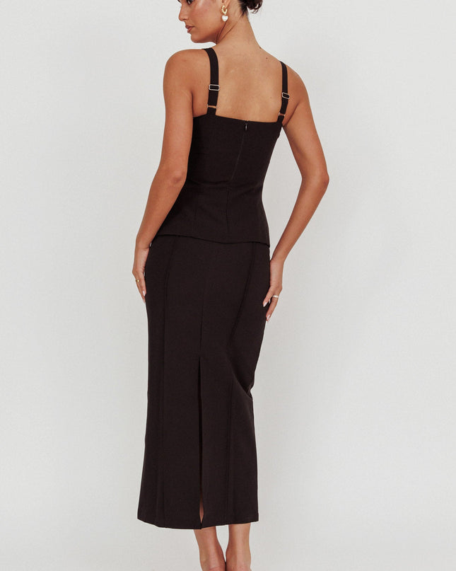Black Do Maxi Skirt