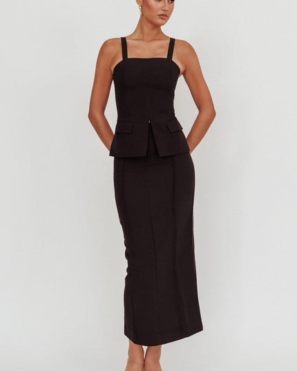 Black Do Maxi Skirt