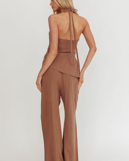 Chocolate Eniola Drawstring Pants