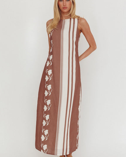 Sleeveless Waist Tie Maxi Dress Palma
