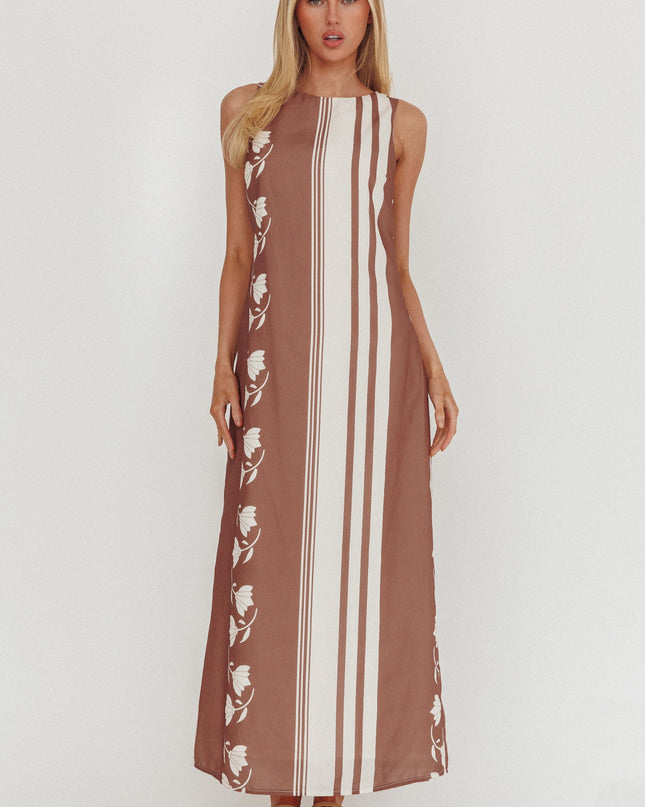 Sleeveless Waist Tie Maxi Dress Palma
