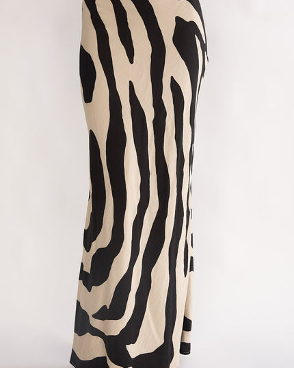 Black Maxi Skirt Zebra