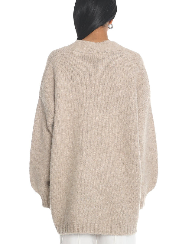 Oat Long Knit Cardigan