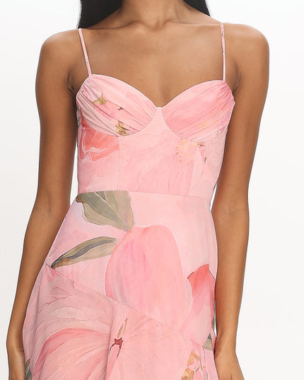 Pink Tiered Maxi Dress
