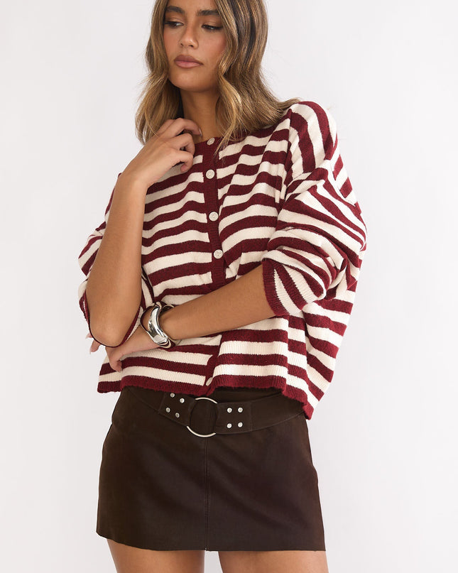 Brown Waist Belt Skort