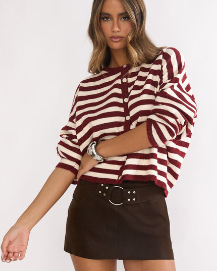 Brown Waist Belt Skort