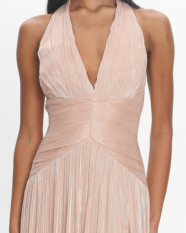 Champagne Champagne Wishes Halter Gown