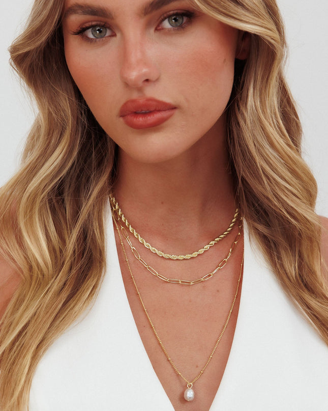 Gold Multi Length Necklace Set