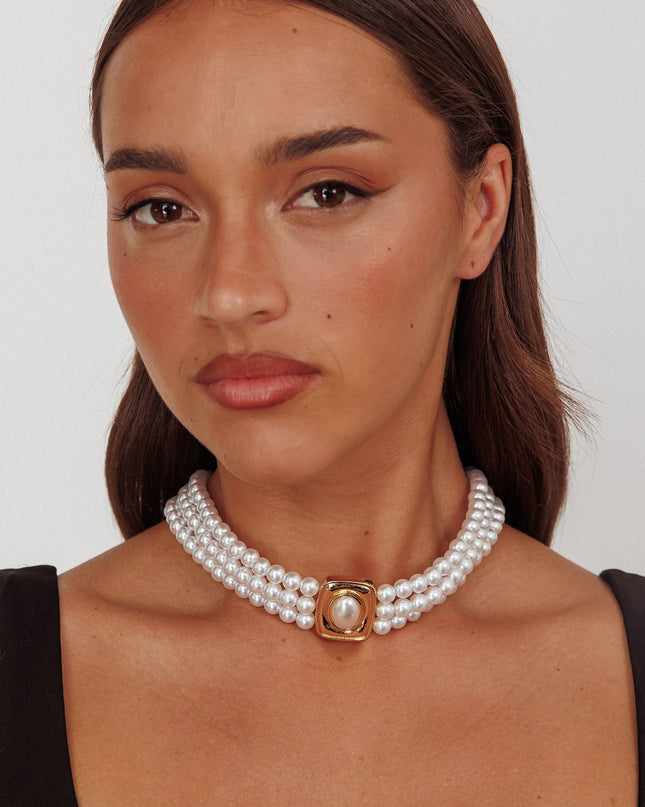 Pearl Pendant Necklace Gold
