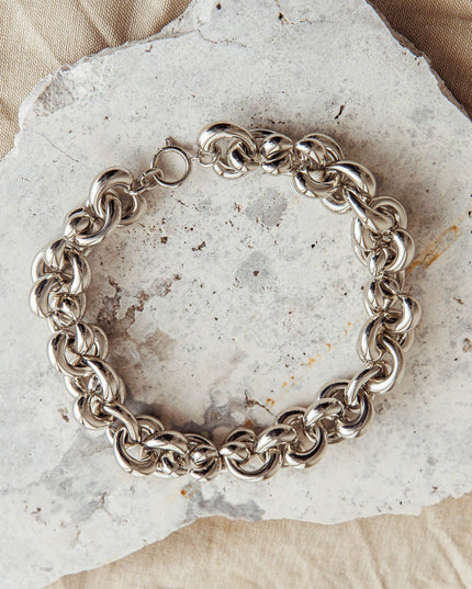 Dark Silver Irregular Choker Necklace