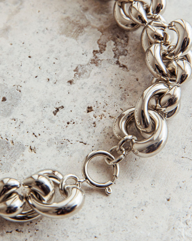 Dark Silver Irregular Choker Necklace