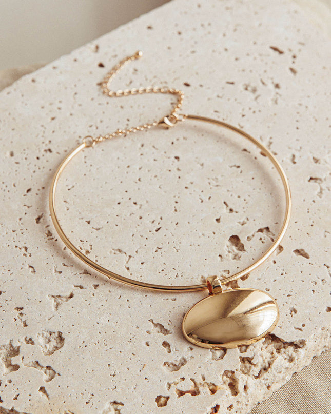 Gold Fate Pendant Choker