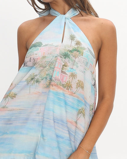 Blue Cape Retreat Halter Top