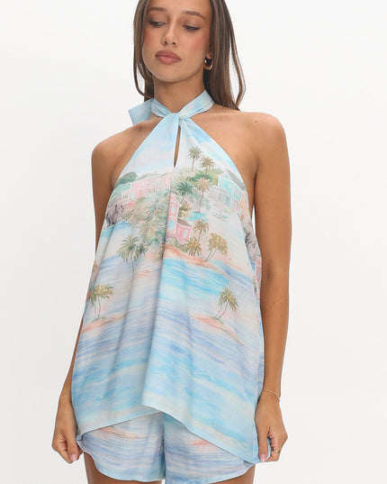 Blue Cape Retreat Halter Top