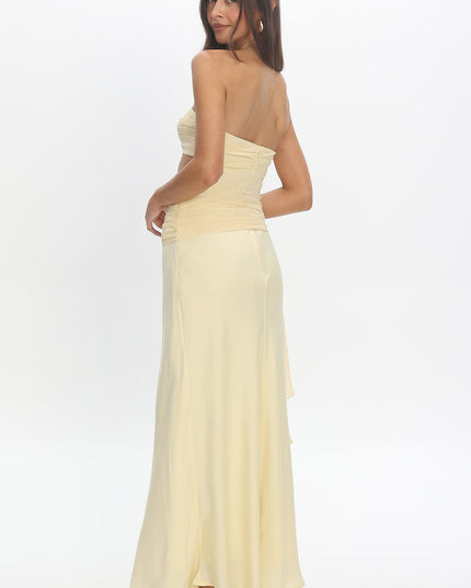 Butter Waist Sash Cut-Out Maxi Dress