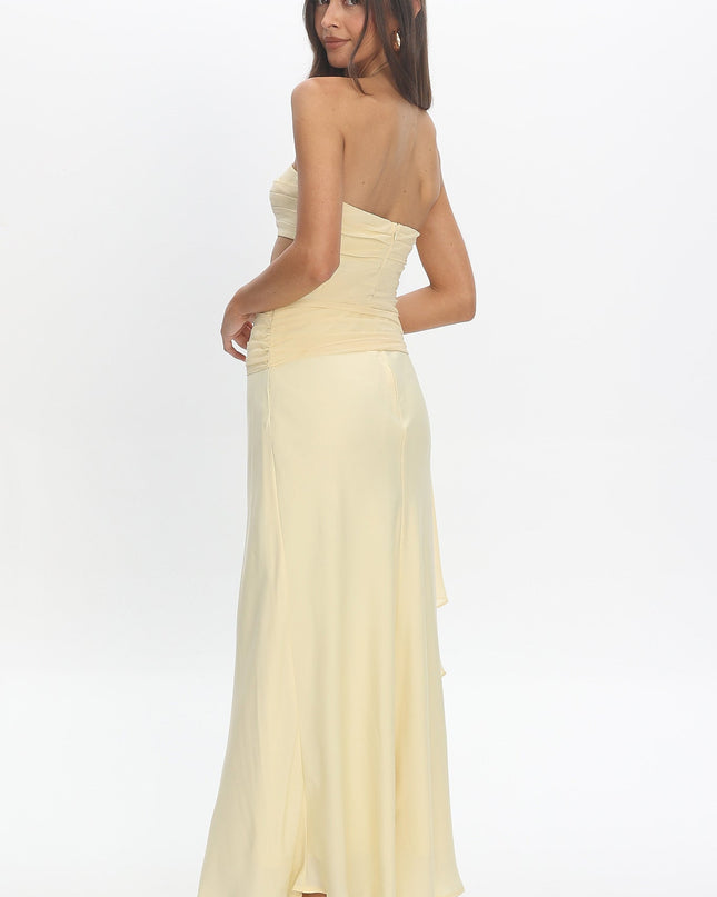 Butter Waist Sash Cut-Out Maxi Dress