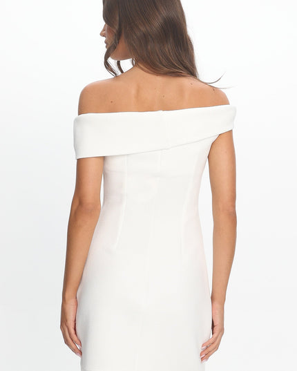 White Off-Shoulder Mini Dress
