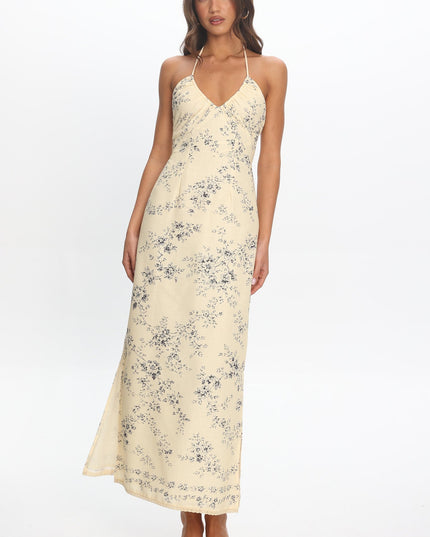Butter Halter Maxi Dress