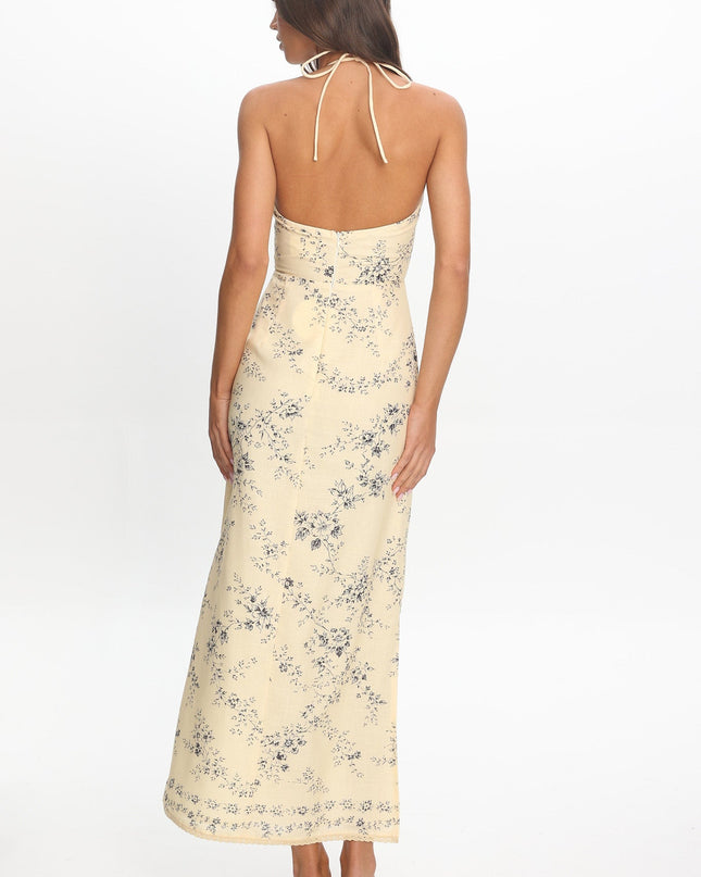 Butter Halter Maxi Dress