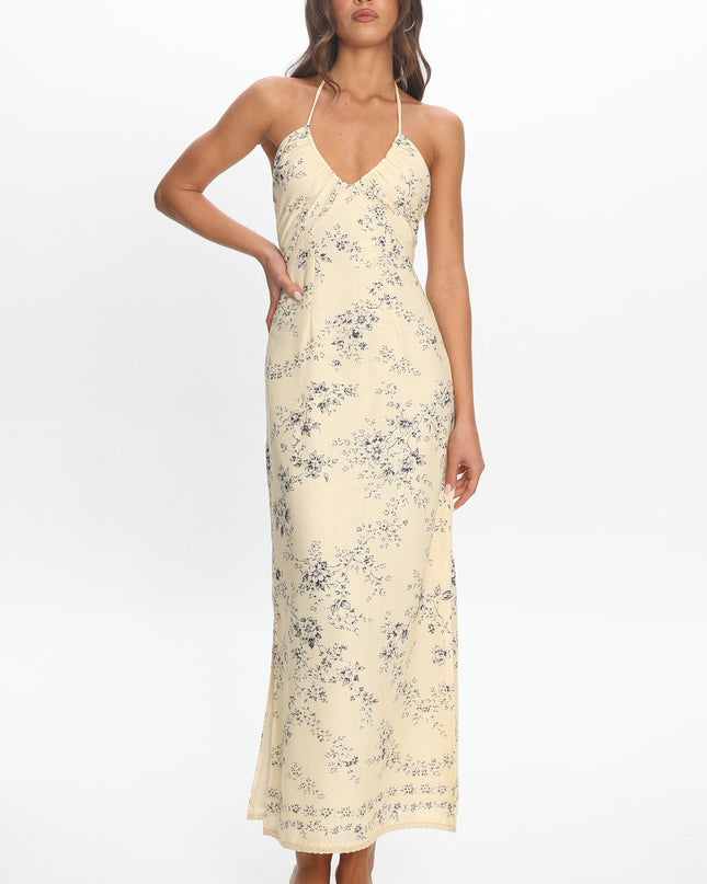 Butter Halter Maxi Dress