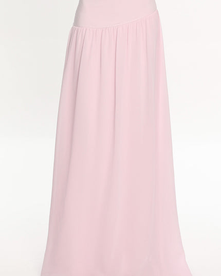 Blush High Waisted Maxi Skirt