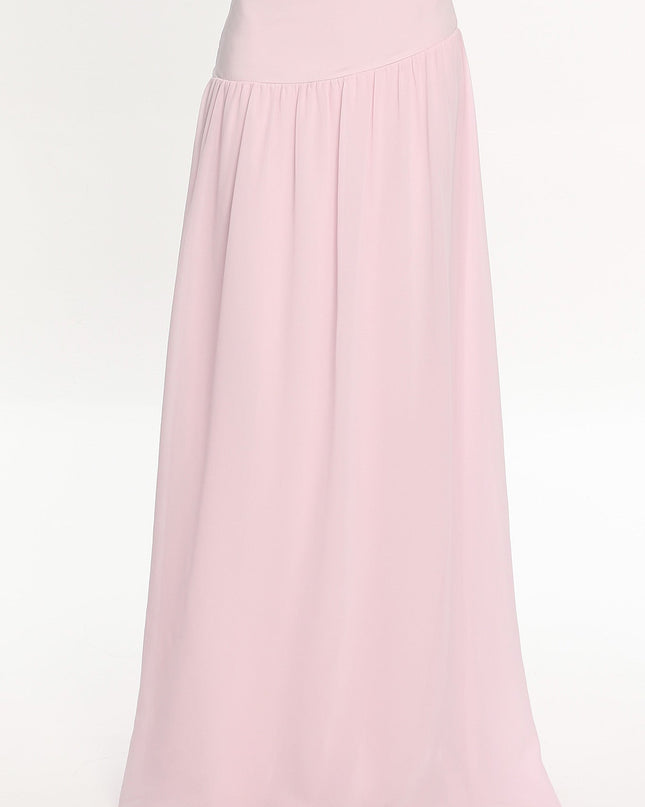 Blush High Waisted Maxi Skirt