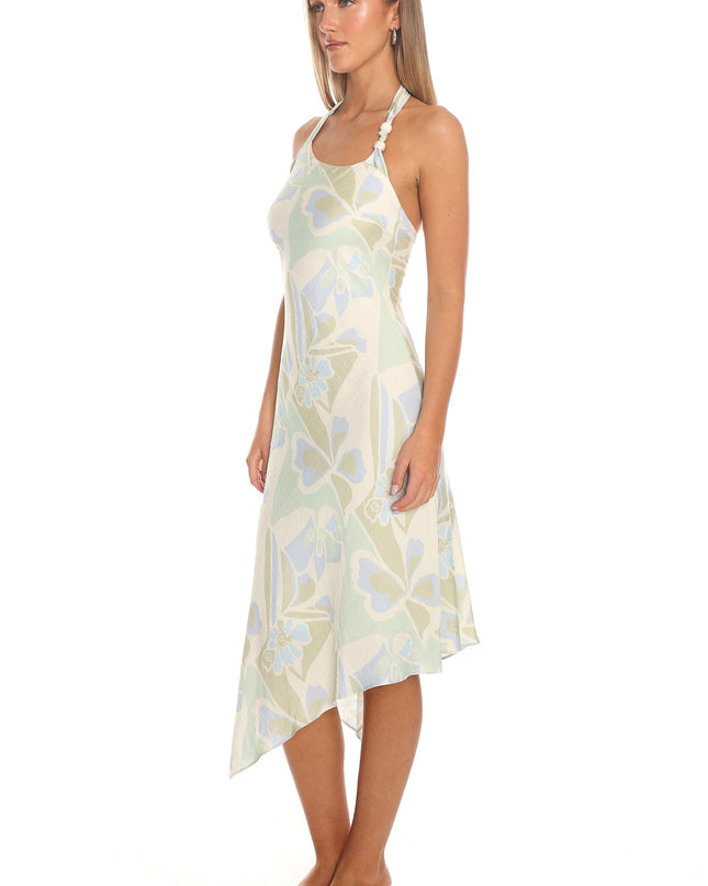 Mint Asymmetric Midi Dress