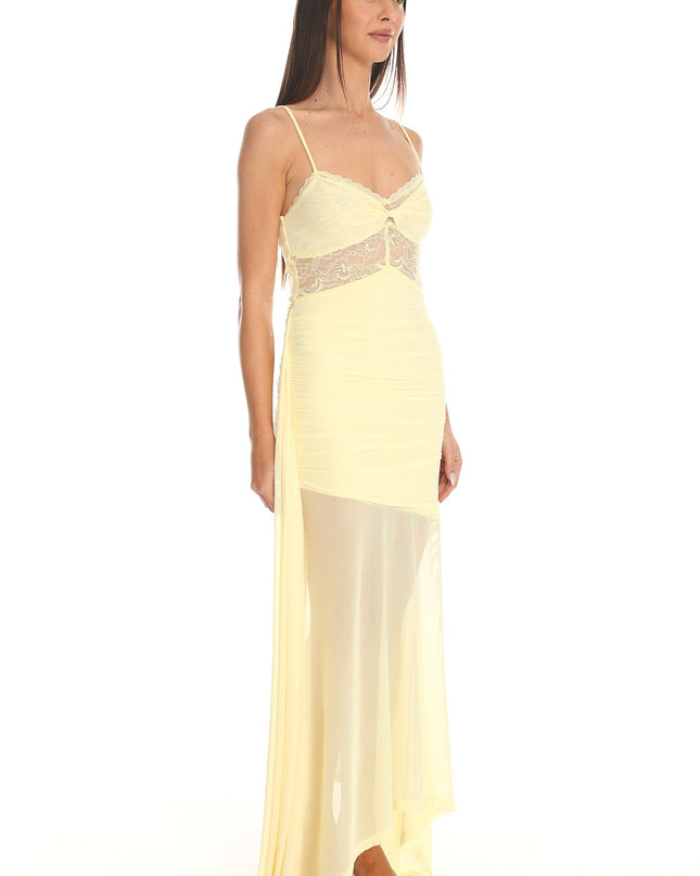 Yellow Lace Mermaid Maxi Dress Baby