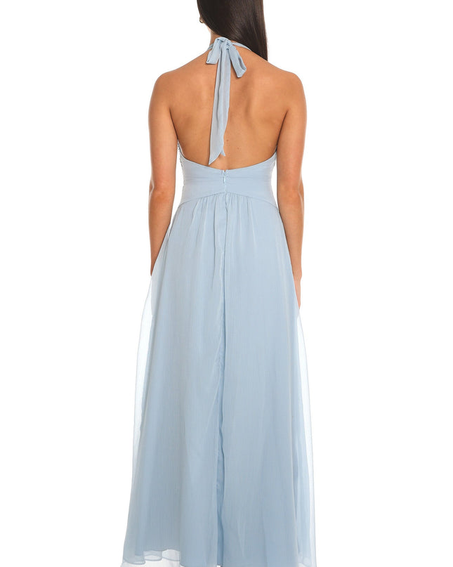 Baby Blue Halter Maxi Dress