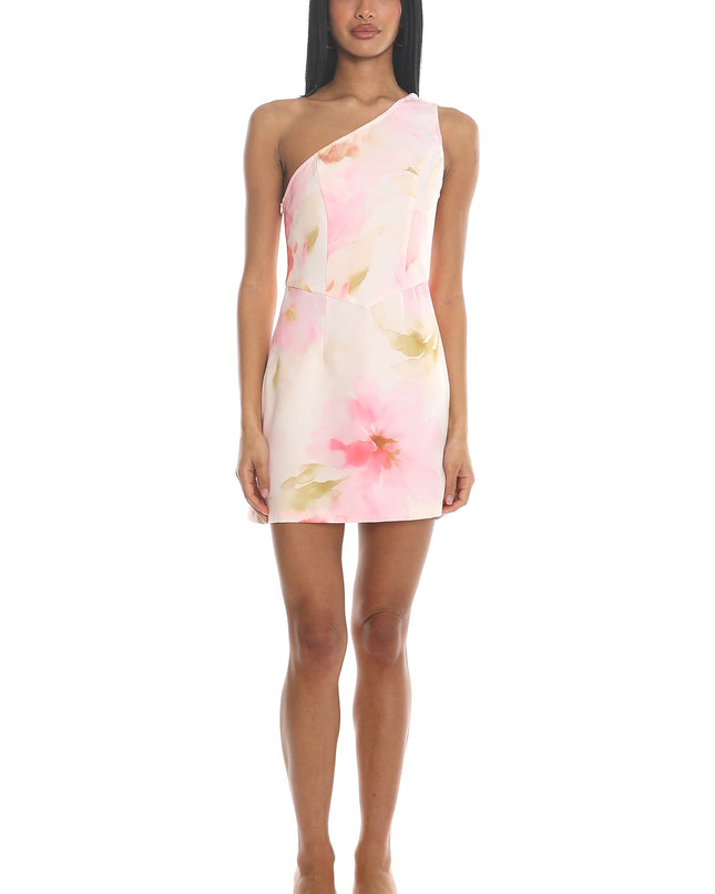 Pink Draped Mini Dress